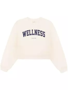 Укороченная толстовка Wellness Ivy Sporty & Rich, белый