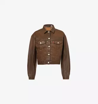 Укороченная вощеная джинсовая куртка дальнобойщика в стиле 90-х Levis, цвет pay day trucker