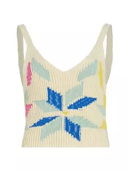 Укороченная вязаная майка Mother