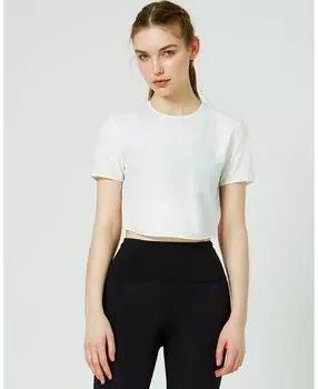 Укороченная женская футболка Echo Laser Cut Mesh Rebody Active