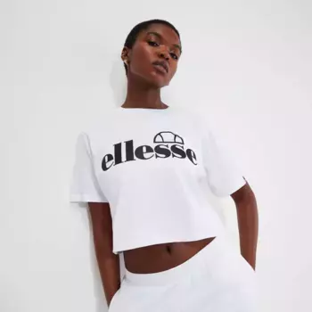 Укороченная женская футболка Ellesse Silo, белый