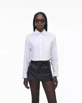 Укороченная женская рубашка Marc Jacobs, белый