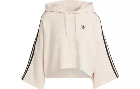 УКОРОЧЕННАЯ ТОЛСТОВКА С КАПЮШОНОМ Женская толстовка Wonder White Adidas Originals