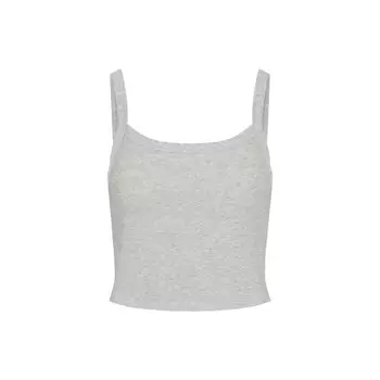 Укороченнный топ SKIMS, цвет light heather grey