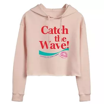 Укороченное худи Coca-Cola Catch Wave для юниоров Licensed Character, розовый