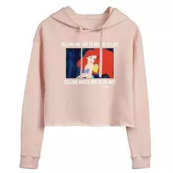 Укороченное худи Disney's Disney's The Little Mermaid Not Worry для юниоров Licensed Character, розовый