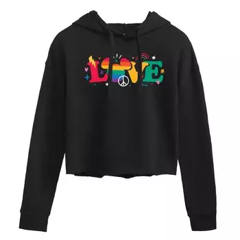 Укороченное худи для детей Disney's Mickey Mouse Love Ears Disney, черный