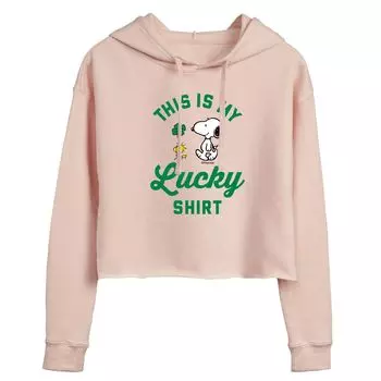 Укороченное худи для подростков Peanuts Snoopy Lucky Shirt Licensed Character