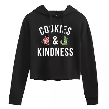 Укороченное худи Juniors' Christmas Cookies Kindness Licensed Character