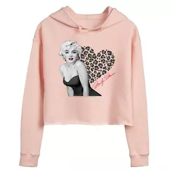 Худи Marilyn Monroe с леопардовым сердечком Licensed Character, розовый