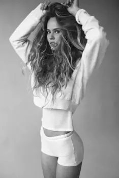 Укороченное худи на молнии H&M, серый