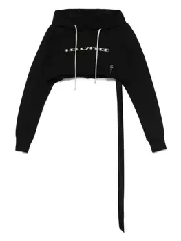 Укороченное худи Rick Owens DRKSHDW, черный