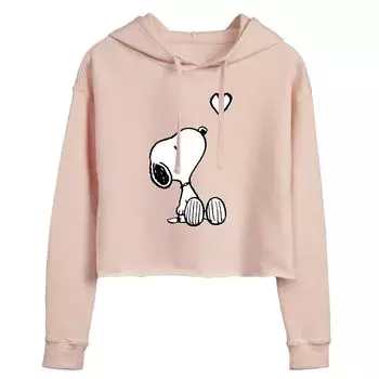 Укороченное худи с графическим рисунком Peanuts Snoopy & Heart для подростков Licensed Character