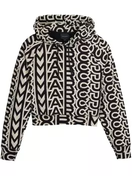 Укороченное худи с монограммой Marc Jacobs, черный