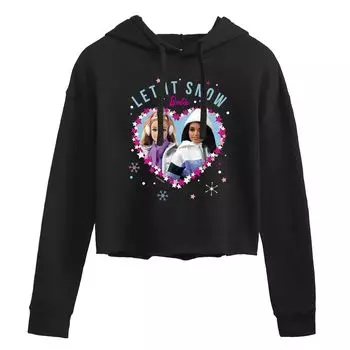 Худи с рисунком Barbie Let It Snow Licensed Character, черный