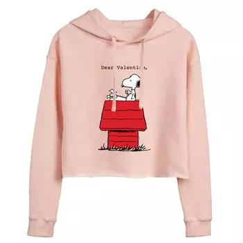 Укороченное худи с рисунком «Dear Valentine» для детей Peanuts Licensed Character