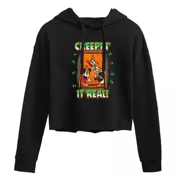 Укороченное худи с рисунком Disney 100 Juniors Creepin It Licensed Character