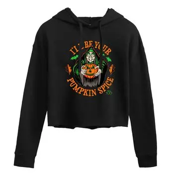 Укороченное худи с рисунком Disney 100 Juniors Pumpkin Spice Licensed Character