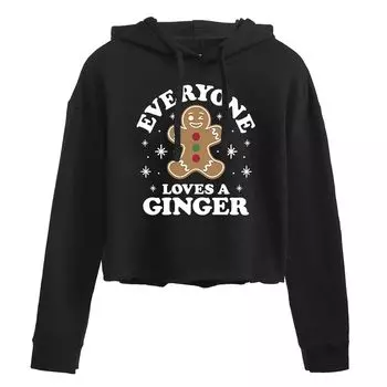 Укороченное худи с рисунком Juniors' Love Ginger Licensed Character