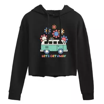 Укороченное худи с рисунком Lets Get Away для юниоров Licensed Character