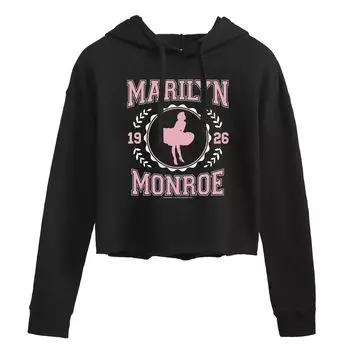 Укороченное худи с рисунком Marilyn Monroe 1926 год Licensed Character, черный