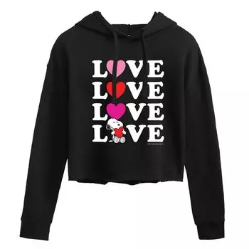 Худи с рисунком Peanuts "Love" Licensed Character, черный