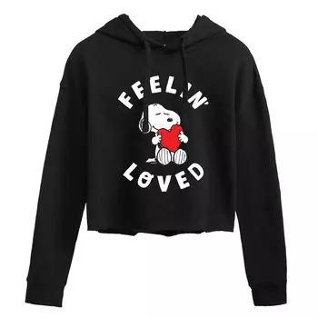 Укороченное худи с рисунком Peanuts Juniors "Feelin' Loved" Licensed Character