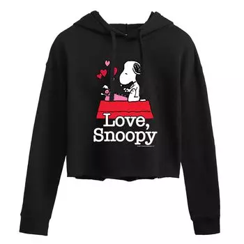 Укороченное худи с рисунком Peanuts Juniors "Love Snoopy" Licensed Character