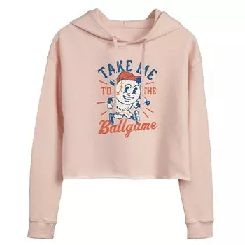 Укороченное худи с рисунком Take Me To The Ballgame для юниоров Licensed Character, розовый