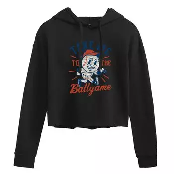 Укороченное худи с рисунком Take Me To The Ballgame для юниоров Licensed Character, черный