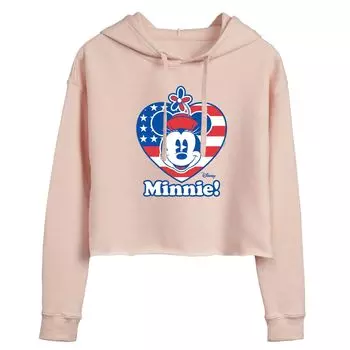 Укороченное худи с сердечками и флагом Disney's Minnie Mouse Juniors для детей Disney