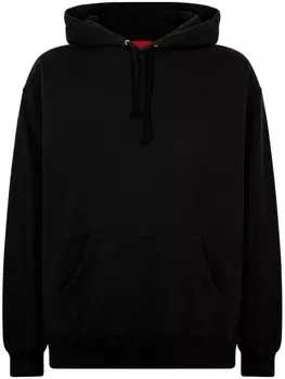 Укороченное худи со вставками Supreme, черный