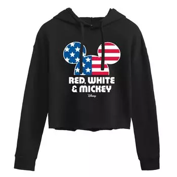 Укороченное красно-белое худи Disney's Juniors с Микки Disney