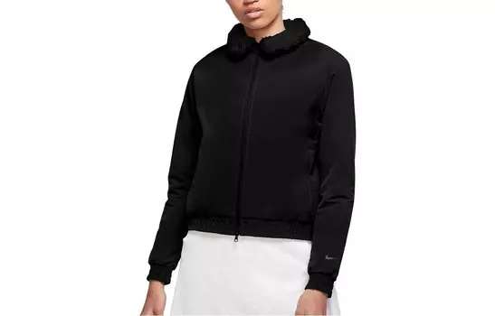 Укороченное пальто женское черное Nike