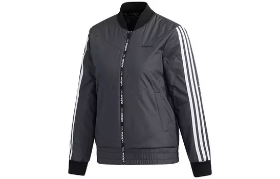 Укороченное пальто женское черный Adidas Neo