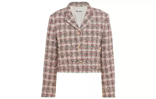 Укороченное пальто женское многоцветное Miu Miu