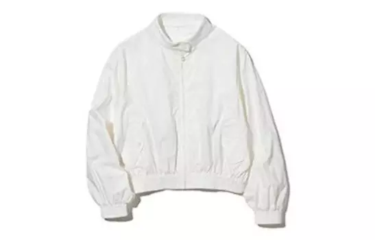 Хлопковая короткая куртка UNIQLO, 01 молочно-белый