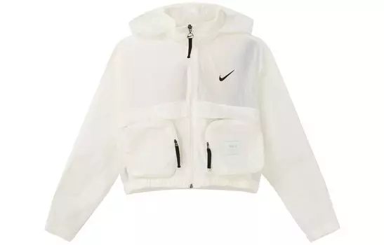 Укороченное пальто женское Sail белое Nike