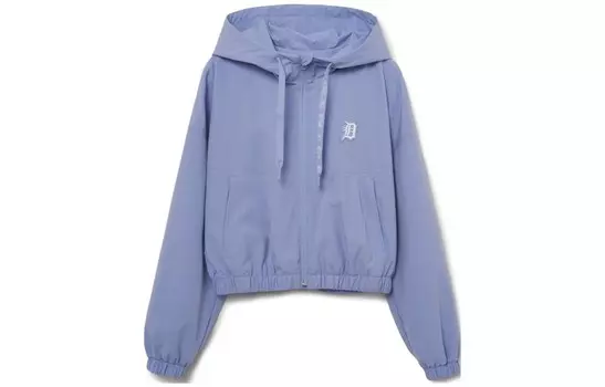 Укороченное пальто женское синий Mlb