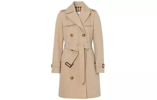 Укороченное пальто женское верблюжье Burberry