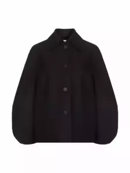 Укороченное шерстяное пальто Harris Wharf London, черный