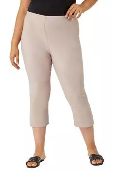 Укороченные эластичные брюки Curve Roman, бежевый