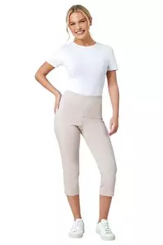 Укороченные эластичные брюки Petite Roman, серый