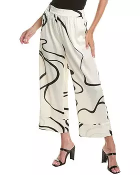 Укороченные брюки BCBGMAXAZRIA, белый