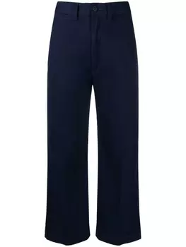 Укороченные брюки чинос широкого кроя Polo Ralph Lauren, синий
