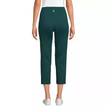 Укороченные брюки для йоги Petite Lands' End Active Lands' End, черный