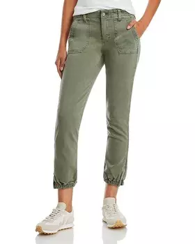 Укороченные брюки-джоггеры PAIGE Mayslie, зеленый