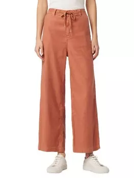 Укороченные брюки Hudson Jeans широкого кроя с кулиской, оранжевый