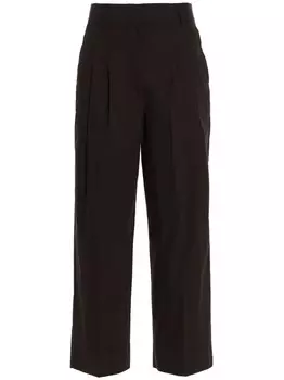 Укороченные брюки из хлопка Nude, коричневый