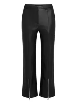 Укороченные брюки из искусственной кожи KARL LAGERFELD, черный